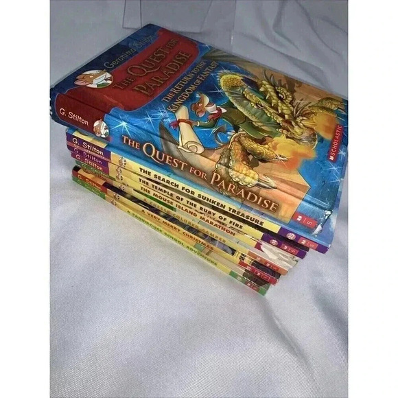 LOT of 9Geronimo Stilton Thea Children's Chapter Books Paperback 1 Hardcover - Picture 12 of 13